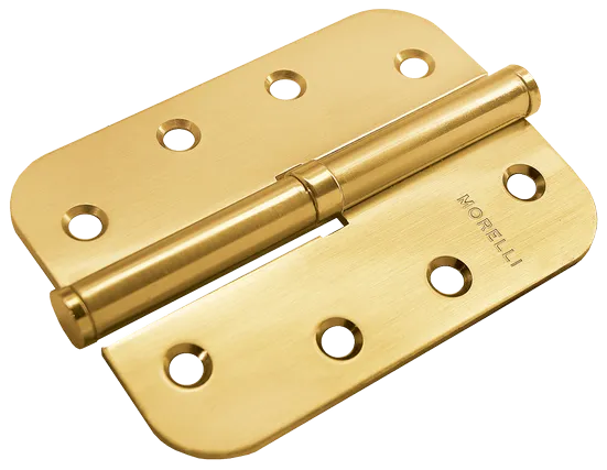 Card slot hinge MSND-C 100X70X2.5 SG R with bearing steel left, mortise, matt gold color image buy World