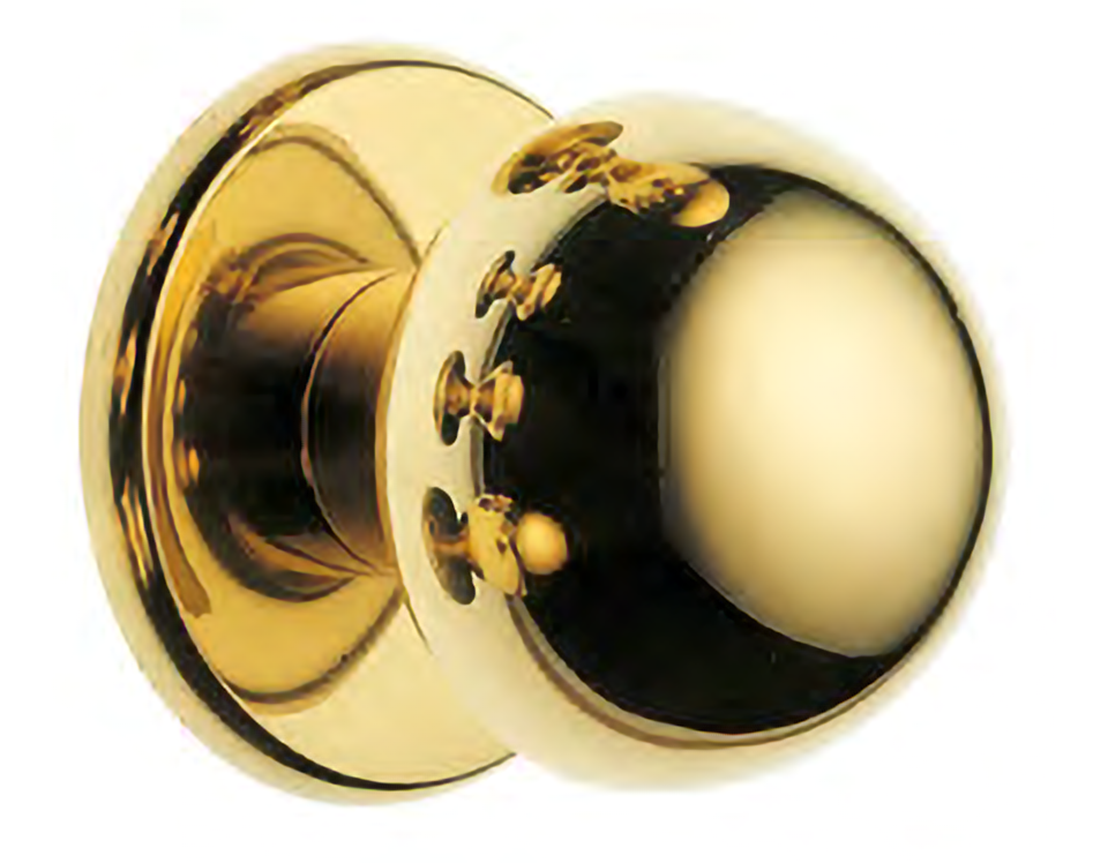 Center door knob ART.401 D60 OTL, colour - polished brass image buy World