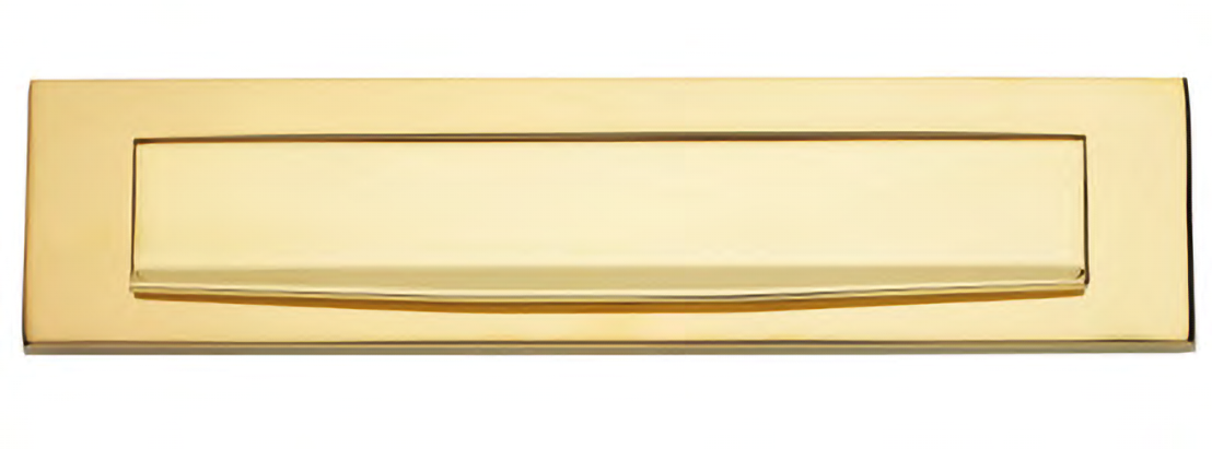 Rectangular letter plate ART.915 OTL, colour -polished brass image buy World