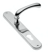 Door handle RAIN PL CRO on a plank, colour - chrome image buy World