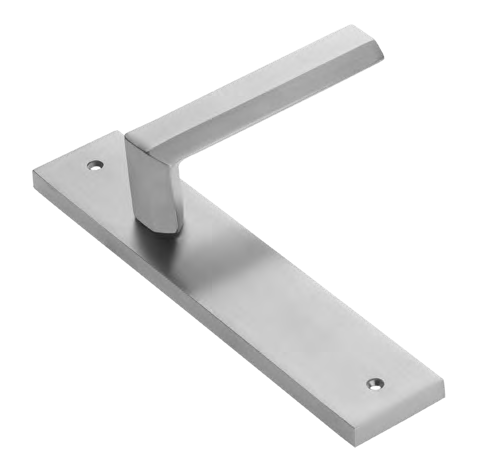 Door handle on backplate HARMONY PL CSA, colour - satin chrome image buy World