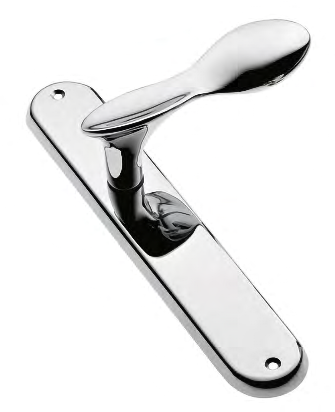 Door handle on backplate LUNCH PL CRO, colour - chrome image buy World