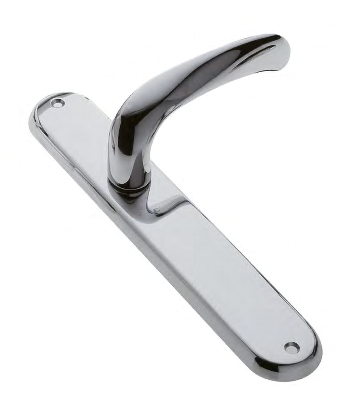 Door handle on backplate GOLF PL CSA, colour - satin chrome image buy World