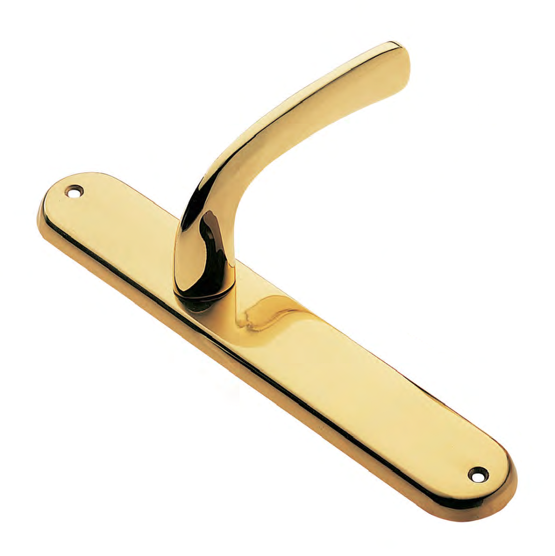 Door handle on backplate SAND PL OTL, colour - polished brass image buy World
