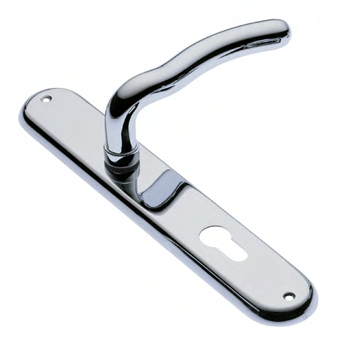 Door handle on backplate SNAKE PL CRO, colour - chrome image buy World