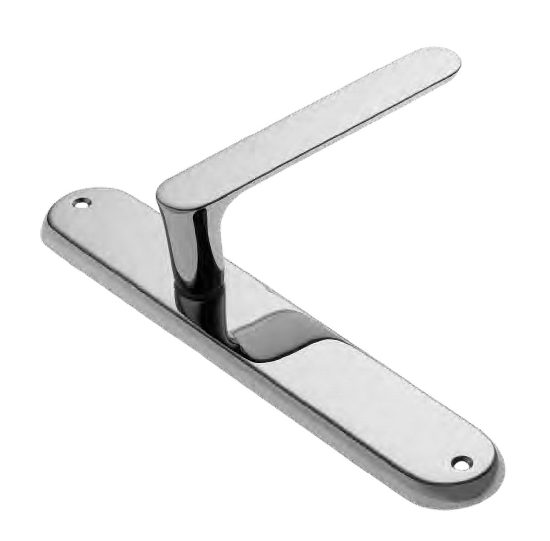 Door handle on backplate LE BOAT PL CSA, colour - satin chrome image buy World