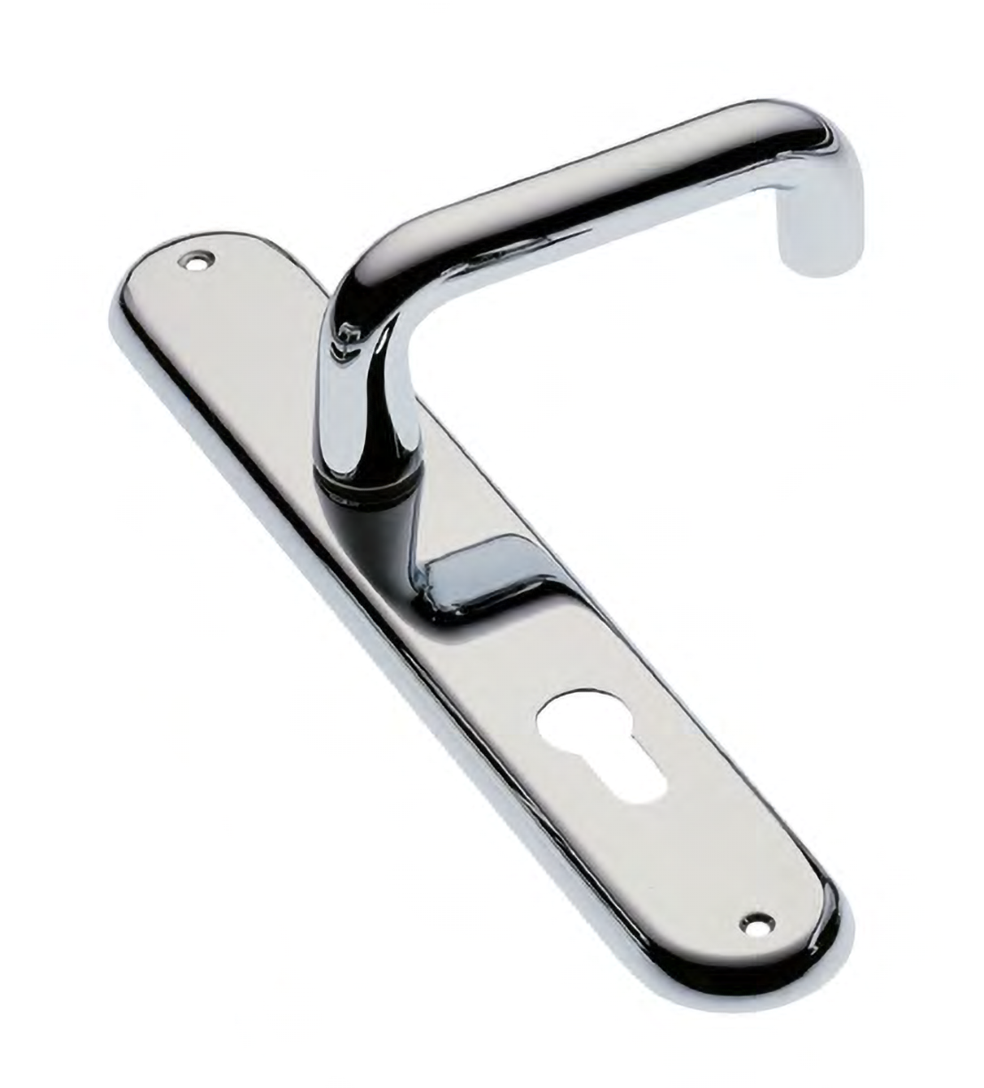 Door handle on backplate IRIS PL CRO, colour - chrome image buy World