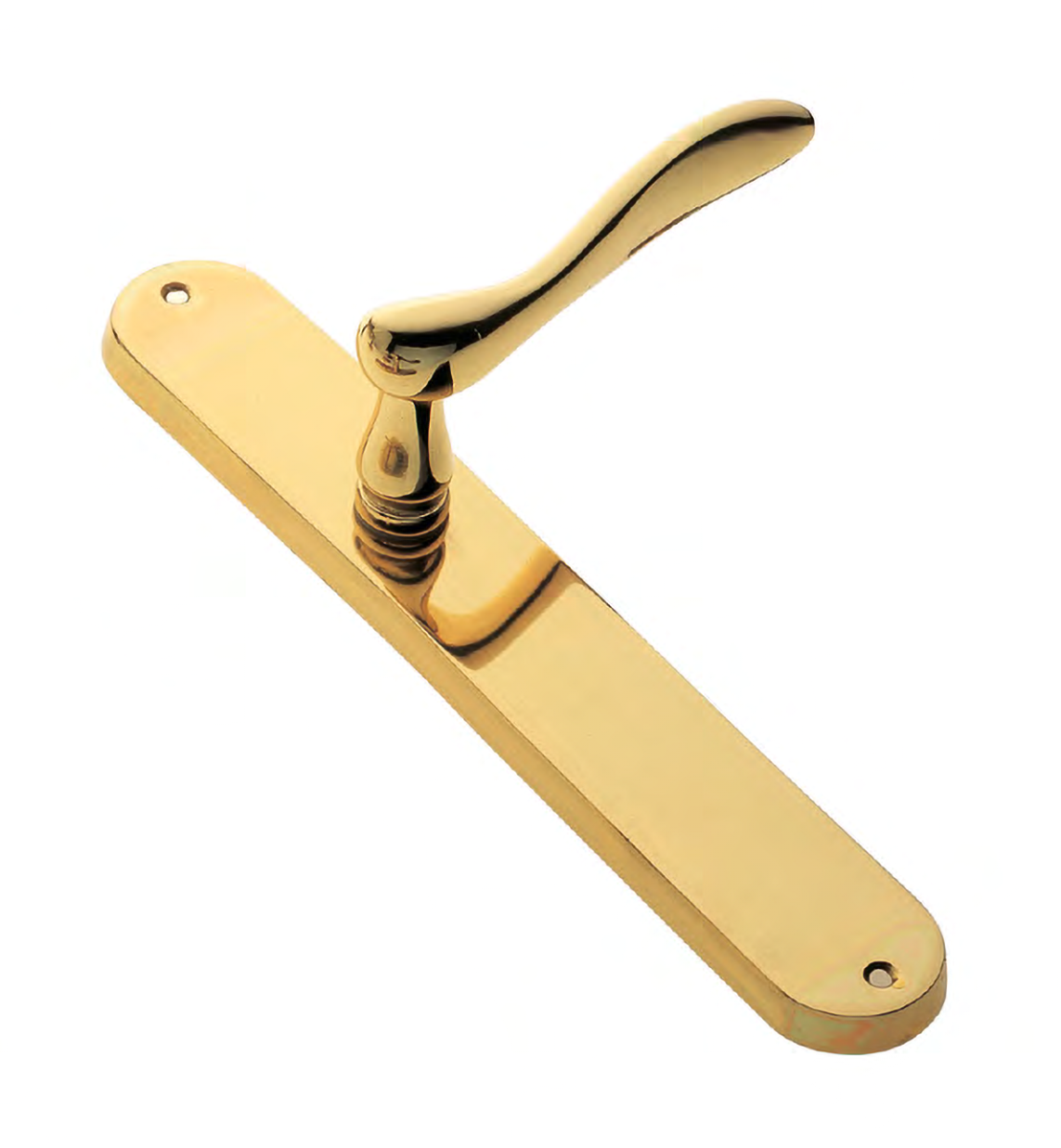 Door handle on backplate TOSCANA PL OTL, colour - polished brass image buy World
