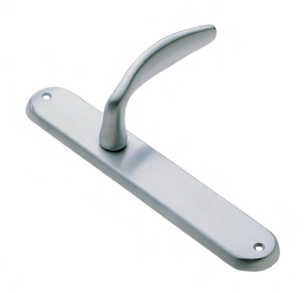 Door handle on backplate MOGADOR PL CSA, colour - satin chrome image buy World