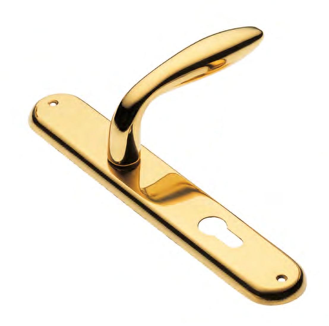 Door handle on backplate AIR PL OTL, colour - polished brass image buy World