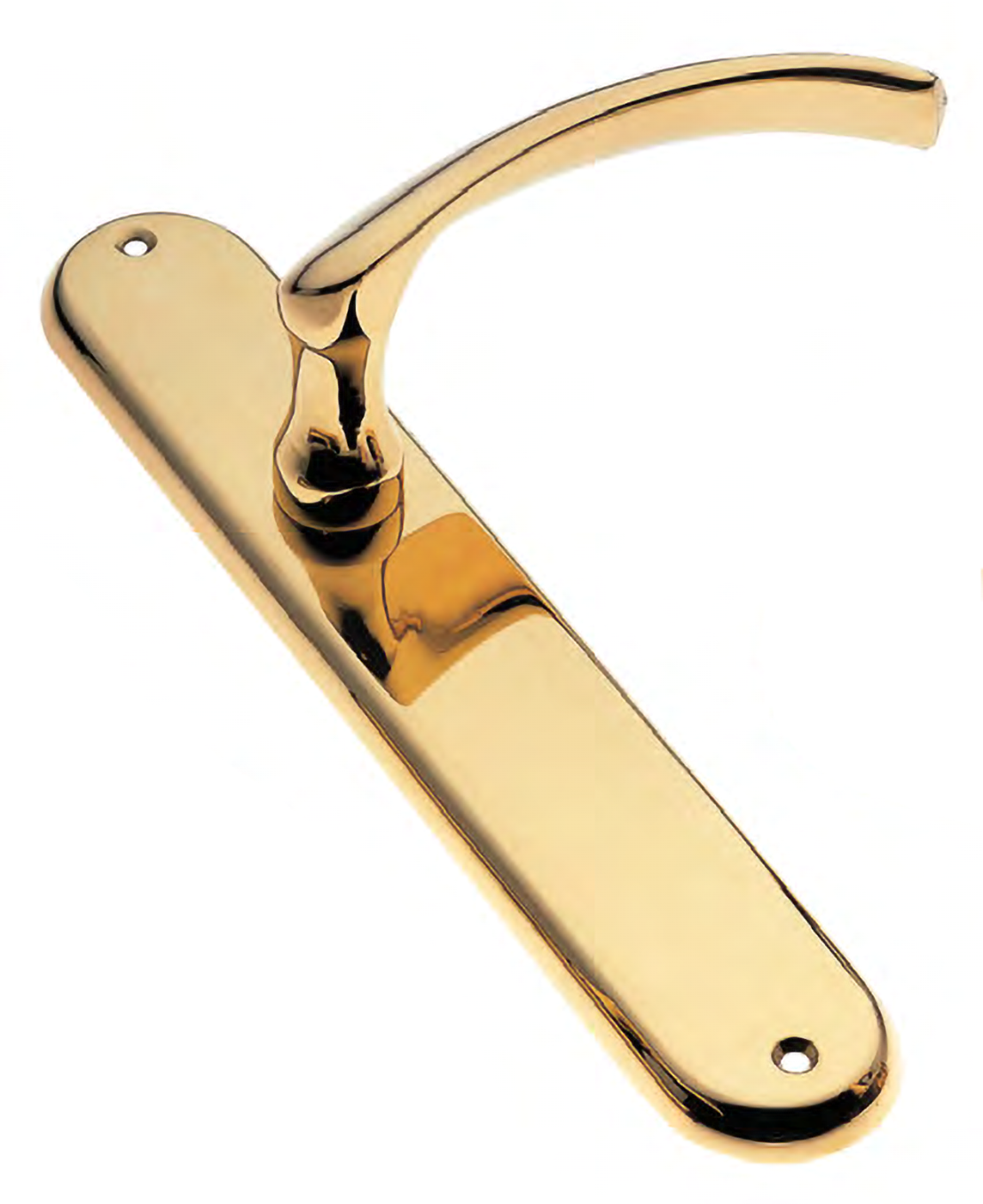 Door handle on backplate ARCH PL OTL, colour - polished brass image buy World