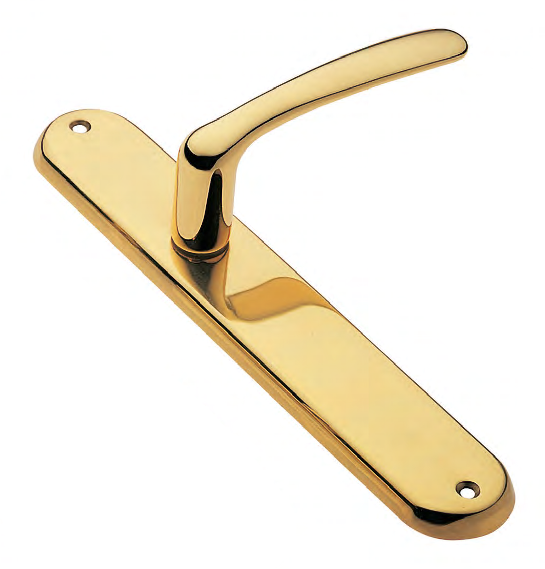 Door handle on backplate LINDA PL OTL, colour - polished brass image buy World
