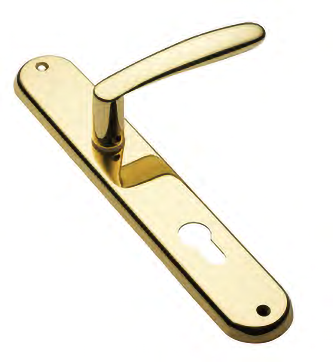 Door handle on backplate ART.IM 1/440 OTL
and center knob on plate, colour - polished brass image buy World