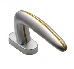 SUNRISE W1 CRO/GIALLO, window handle, colour - chrome/yellow image buy World