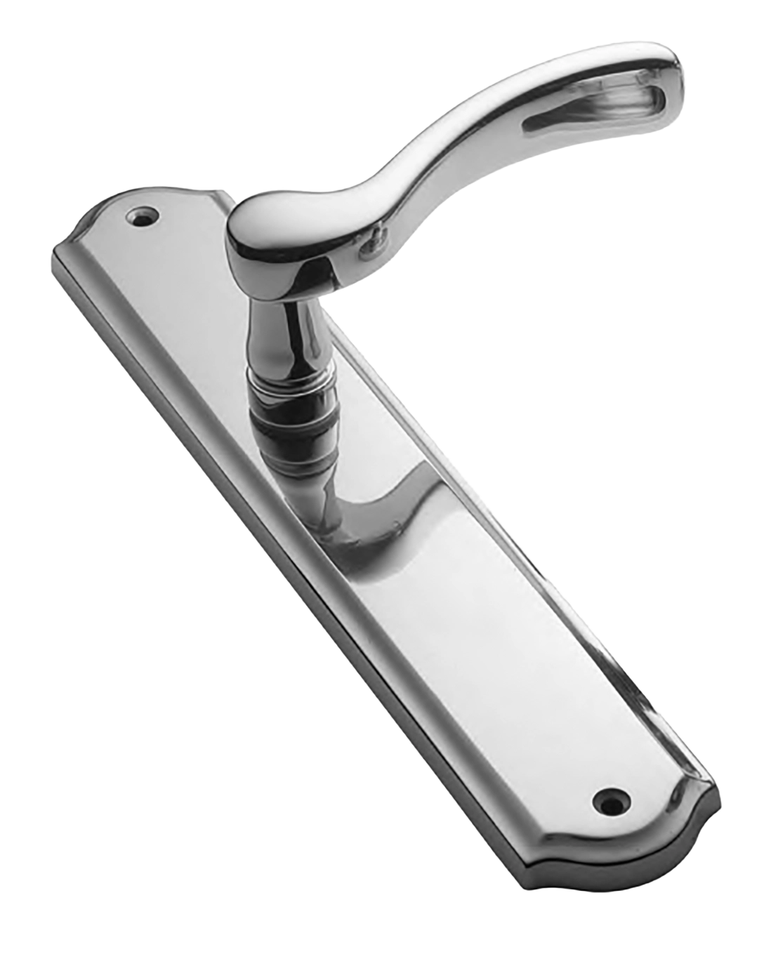 Door handle on backplate ERICA PL CRO, colour - chrome image buy World