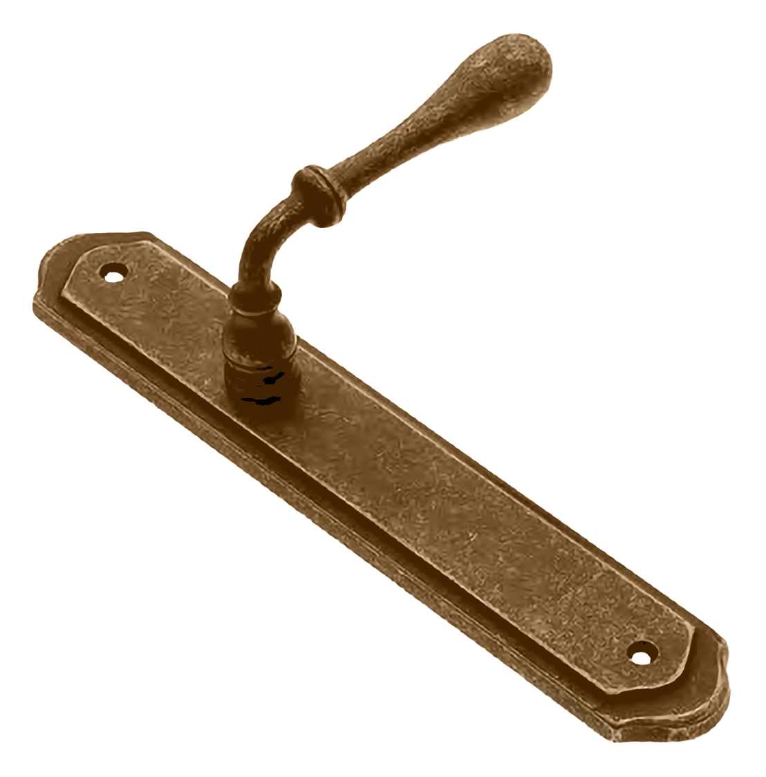 Door handle on backplate MARY PL BGO, colour - bronze matt image buy World