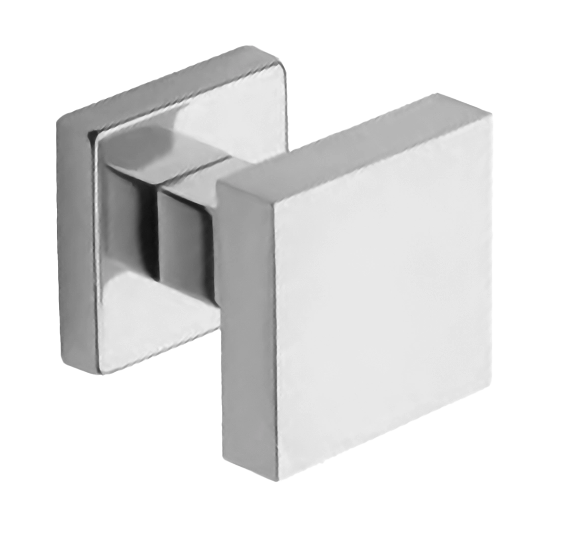 Turnable knob ART.QU30 CRO on square rose, colour - chrome image buy World