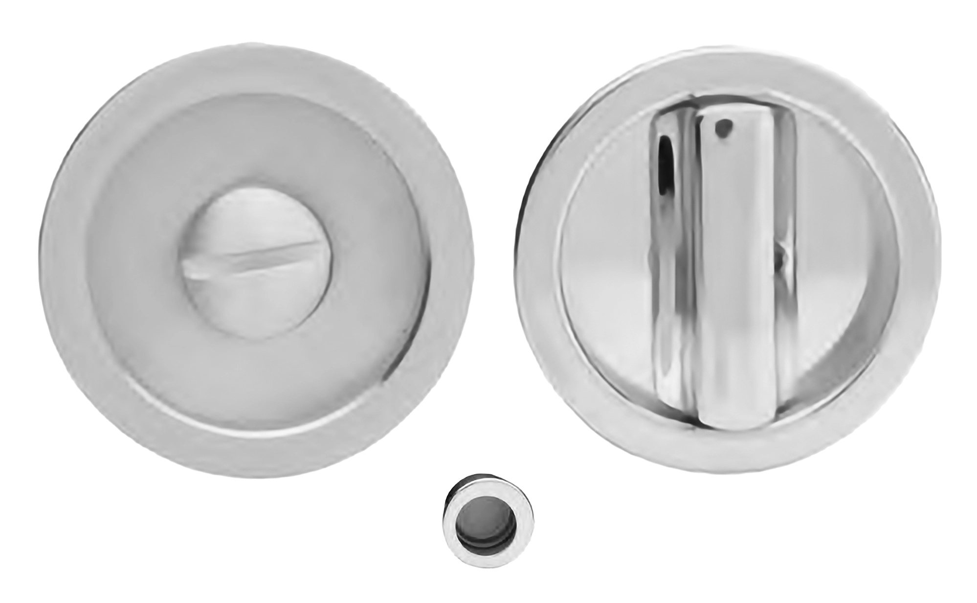 Sliding door rose ART.55/A CRO with wc turn and flush pull, colour - chrome image buy World