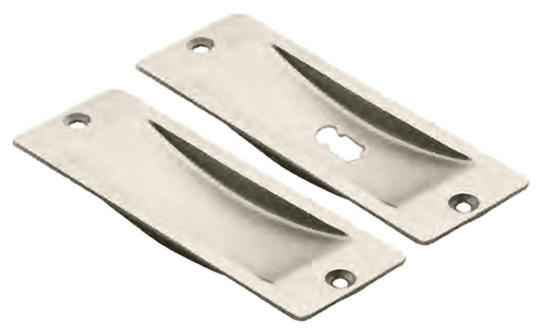 Sliding door plate ART.51 NIS, blank and with key hole, colour - satin nickel image buy World