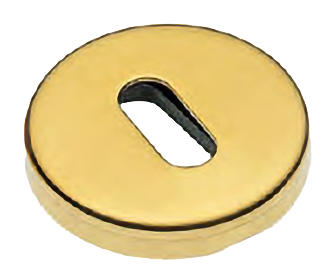 LUX-FK-R3-E OTL, escutcheon for pinocchio key, colour - polished brass image buy World