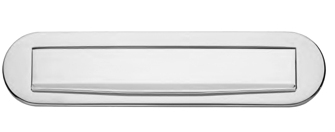 Oval letter plate ART.910 CRO, colour - chrome image buy World