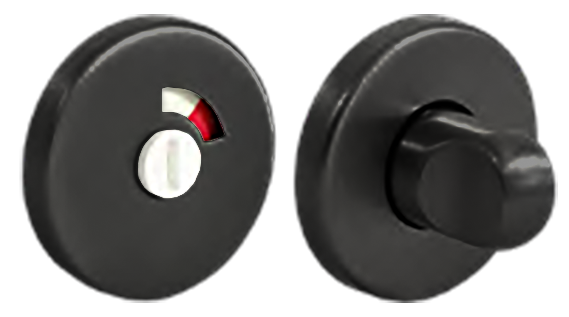 LUX-WC-R3 NERO, WC knob, colour - black image buy in World
