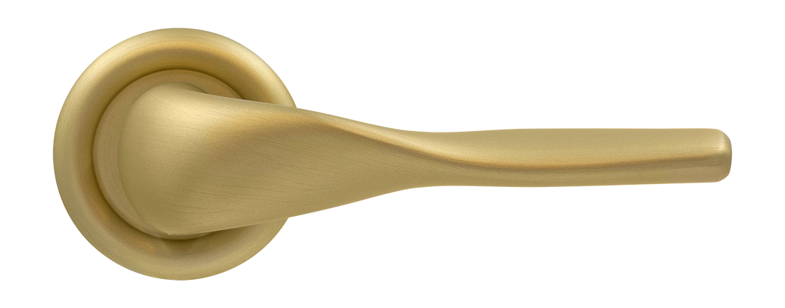 Door Handle, LVB R7 on round rose, Color Autumn Honey image buy in World