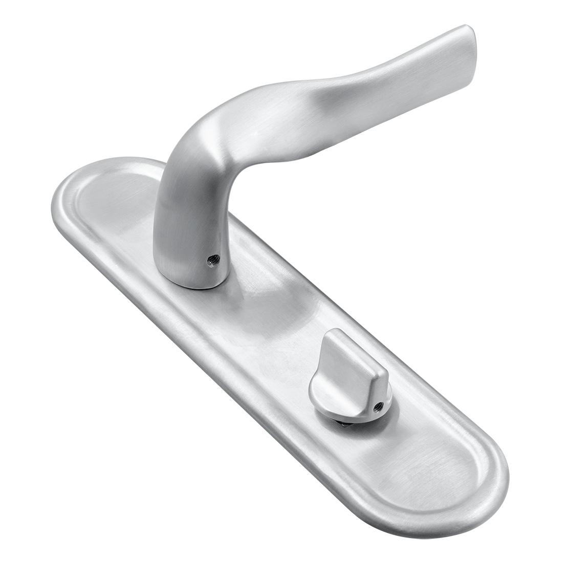 Door Handle, LVB PLR on backplate, Color Winter Frost image buy World