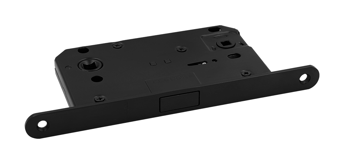 IM WC SM B interior door latch with strike plate