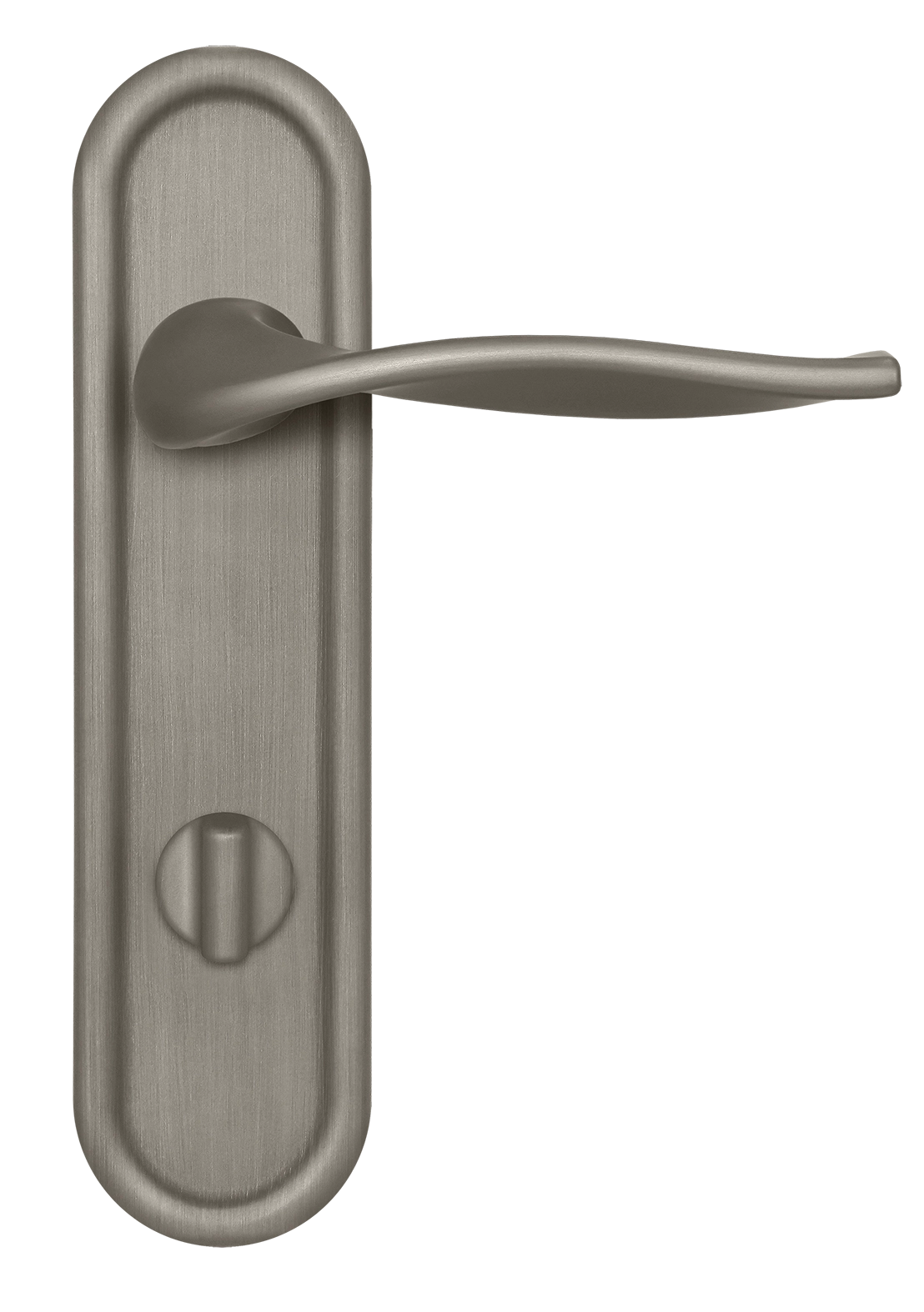 Door Handle, SKYSCRAPER PLR WC SMI on backplate with knob, color Spring Mist image buy in World