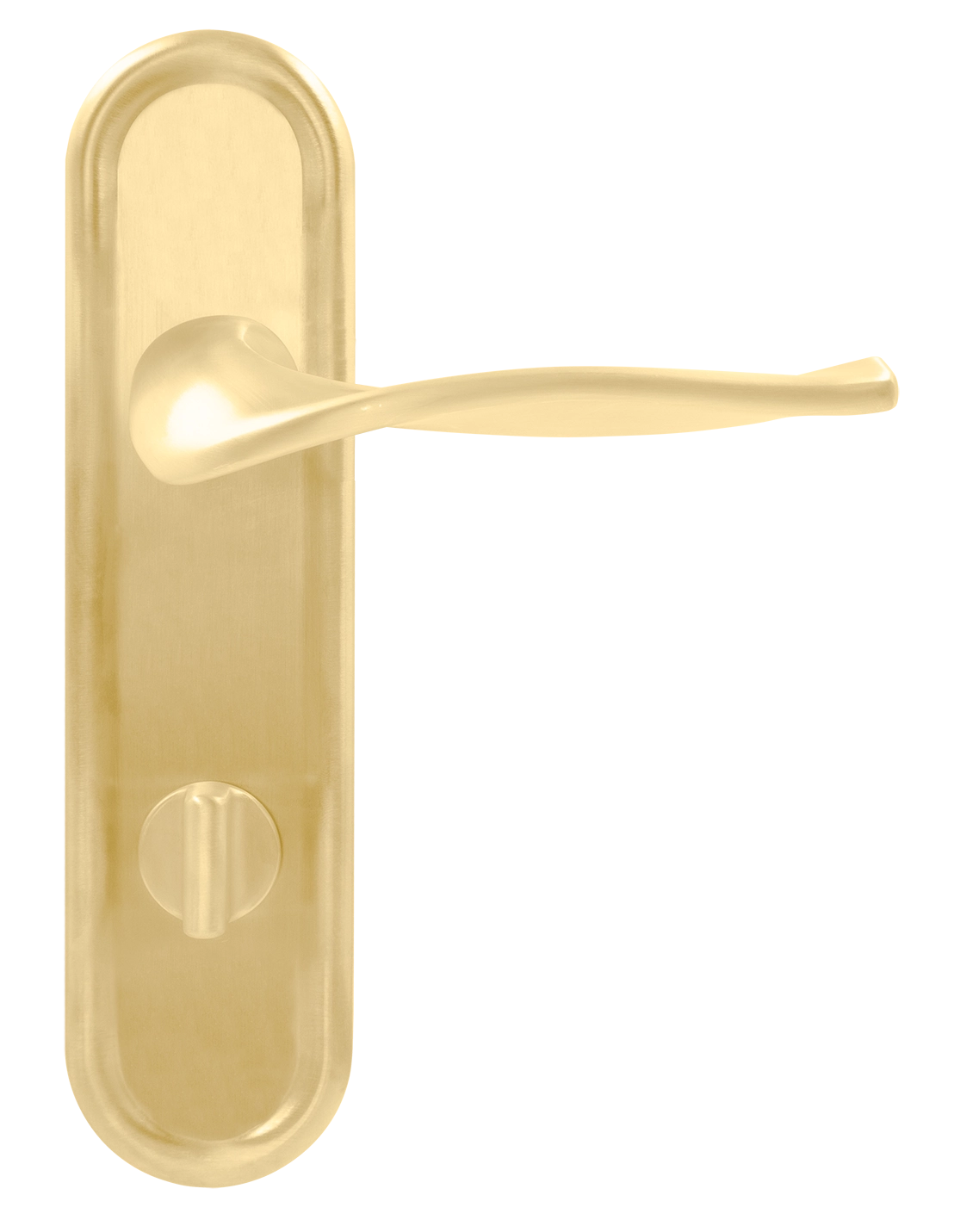 Door Handle, SKYSCRAPER PLR WC AH on backplate with knob, color Autumn Honey image buy in World