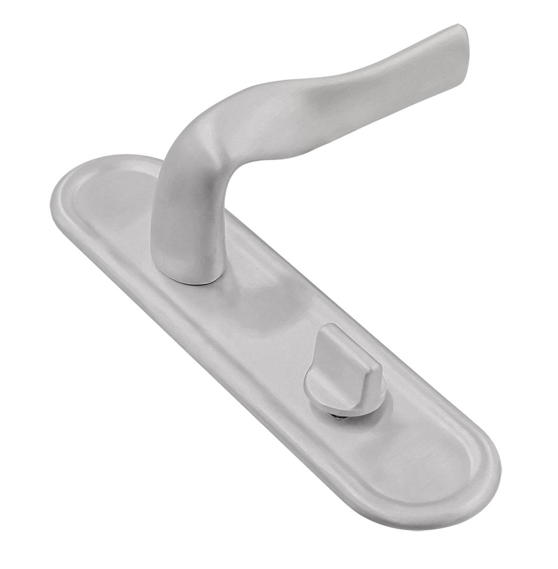 Door Handle, LVB PLR WC SSW on backplate with knob, color Stockholm Snowfall image buy World