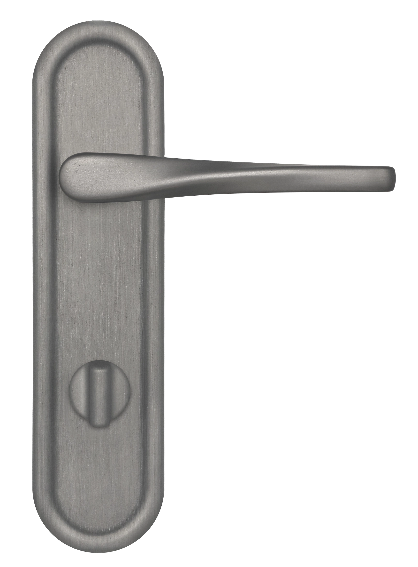Door Handle, THE OLYMPICS PLR WC WF on backplate with knob, Color Winter Frost image buy in World