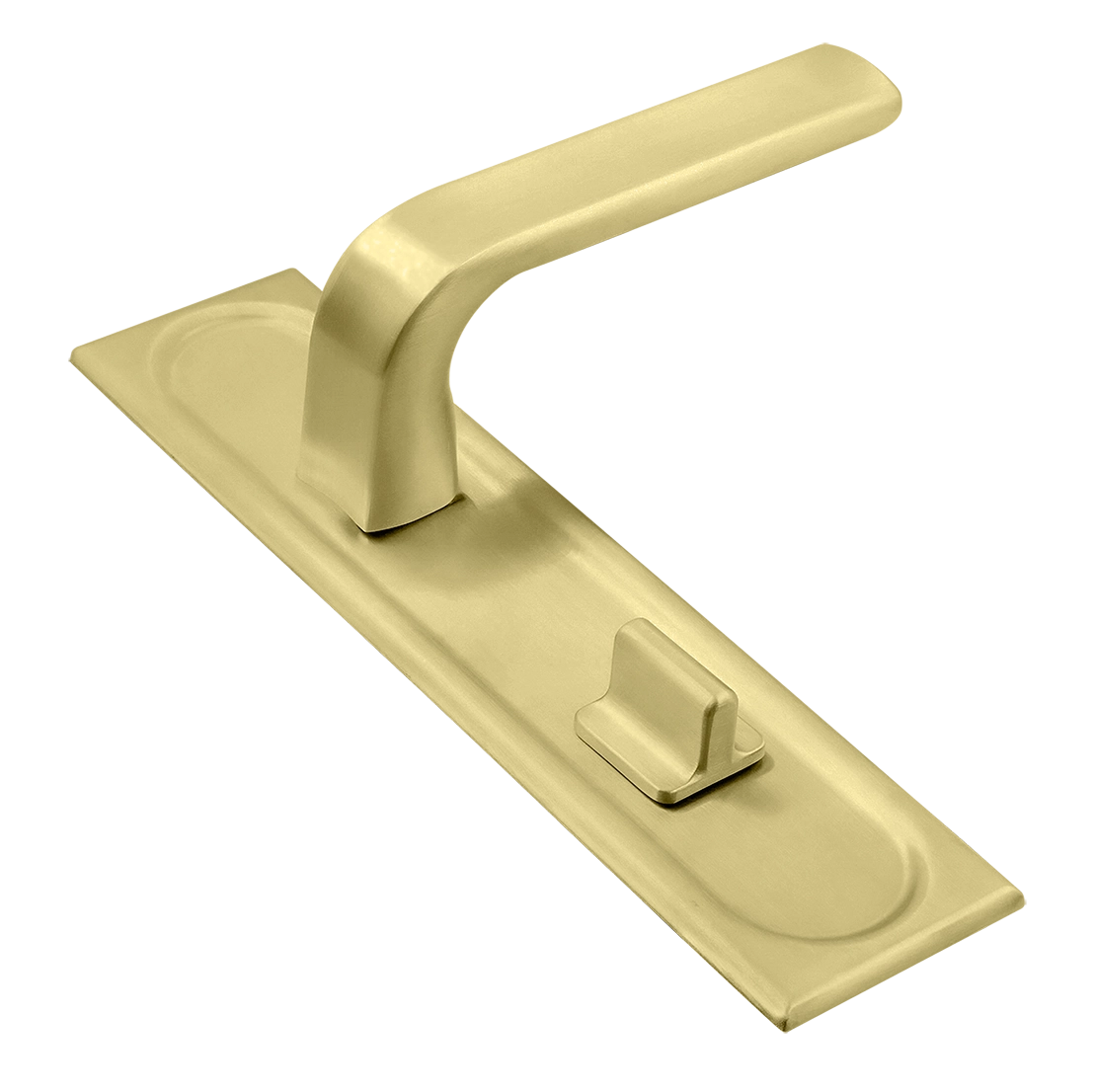 Door Handle, THE BUS STATION PLS WC AH on backplate with knob, color Autumn Honey image buy World