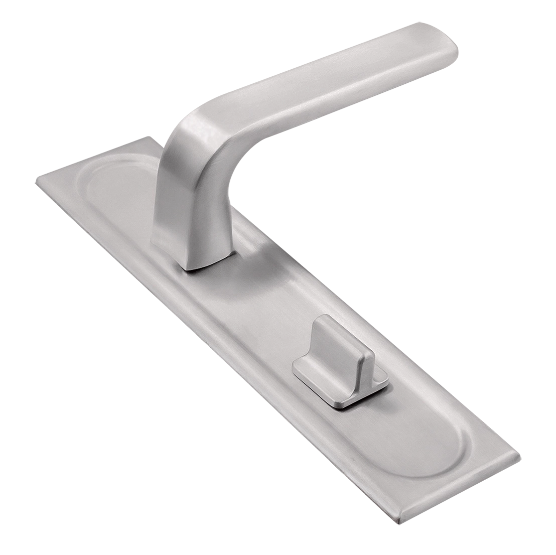 Door Handle, THE BUS STATION PLS WC SSW on backplate with knob, color Stockholm Snowfall image buy World