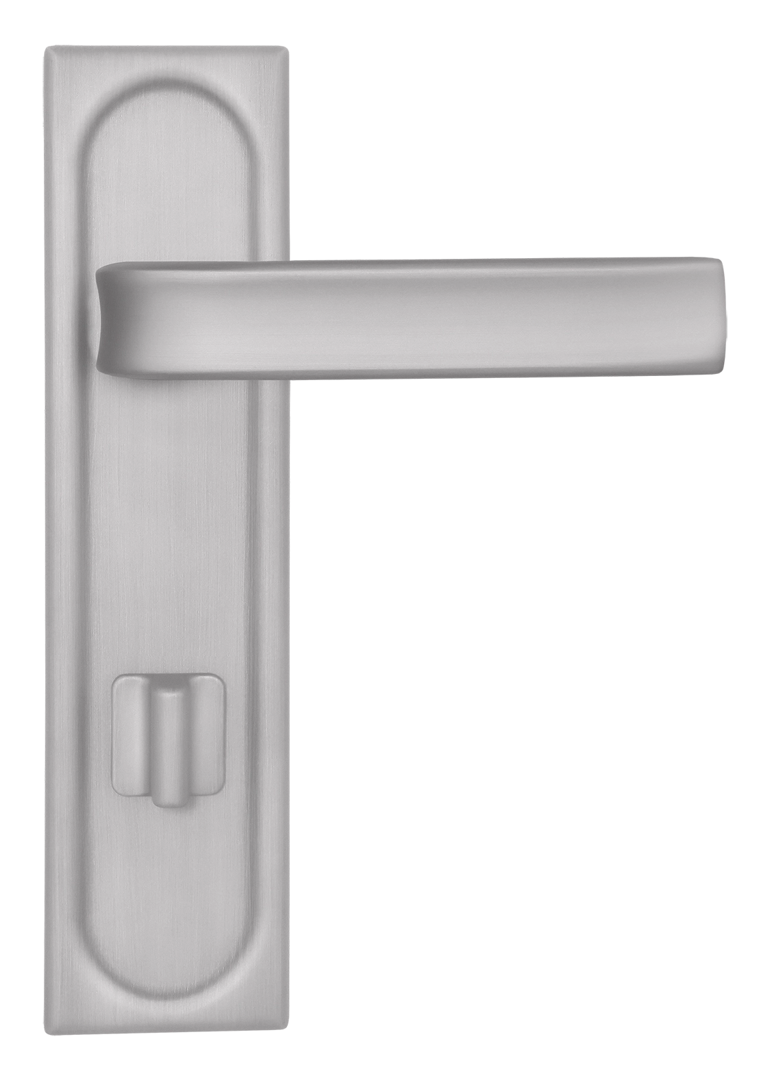 Door Handle, THE BUS STATION PLS WC SSW on backplate with knob, color Stockholm Snowfall image buy in World
