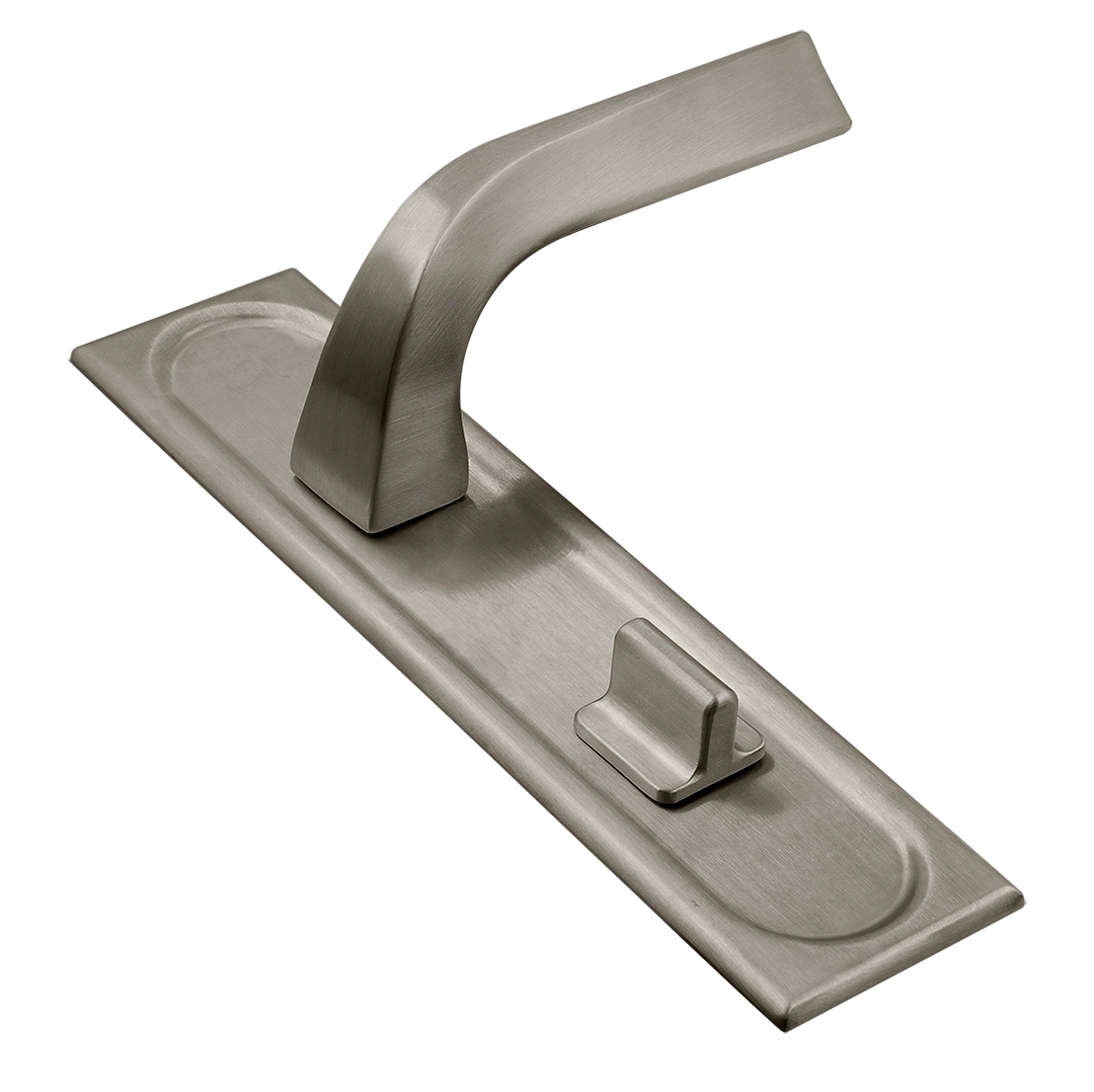 Door Handle, WD CONCERT HALL PLS WC SMI on backplate with knob, Color Spring Mist image buy World