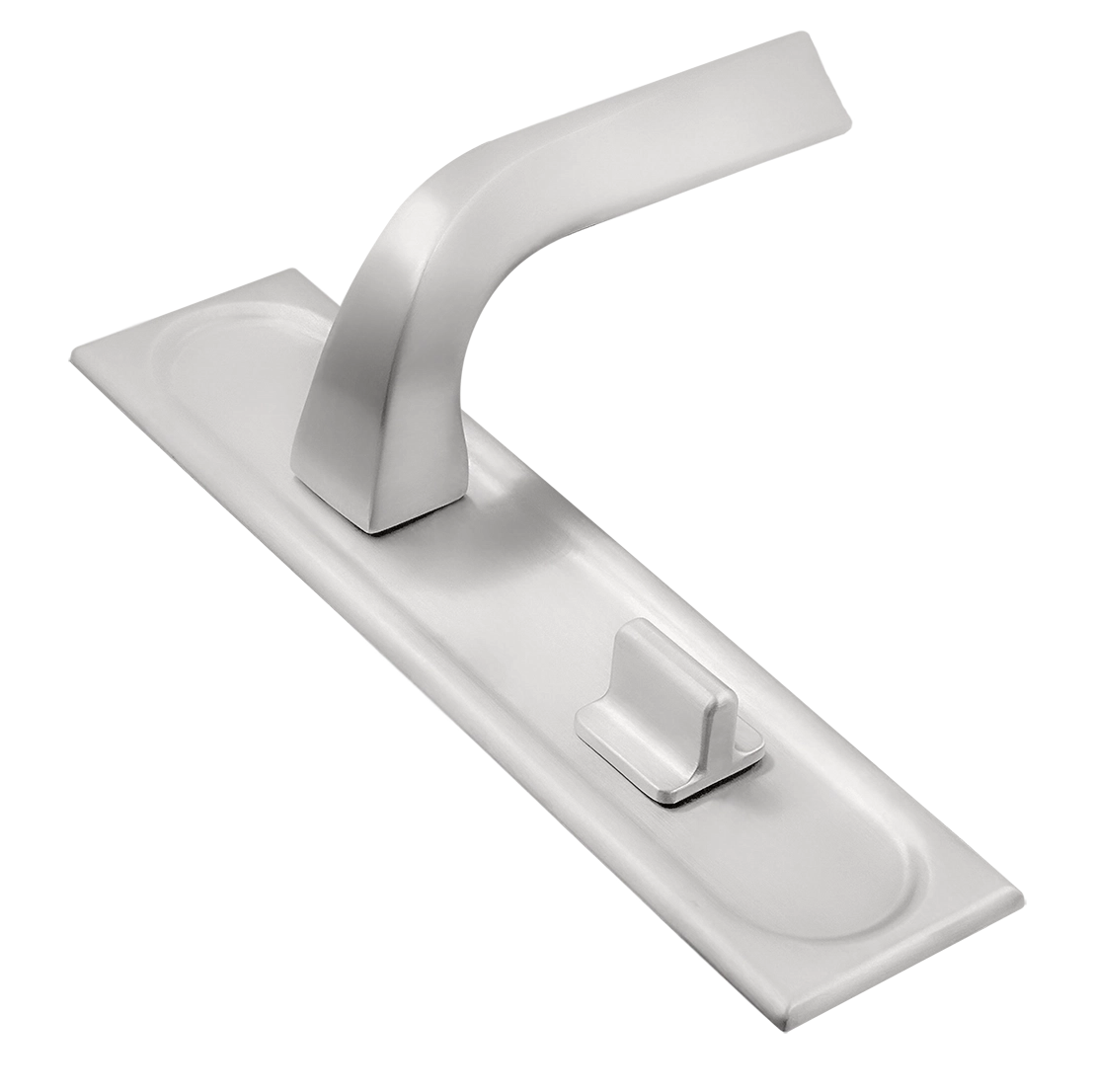 Door Handle, WD CONCERT HALL PLS WC SSW on backplate with knob, color Stockholm Snowfall image buy World