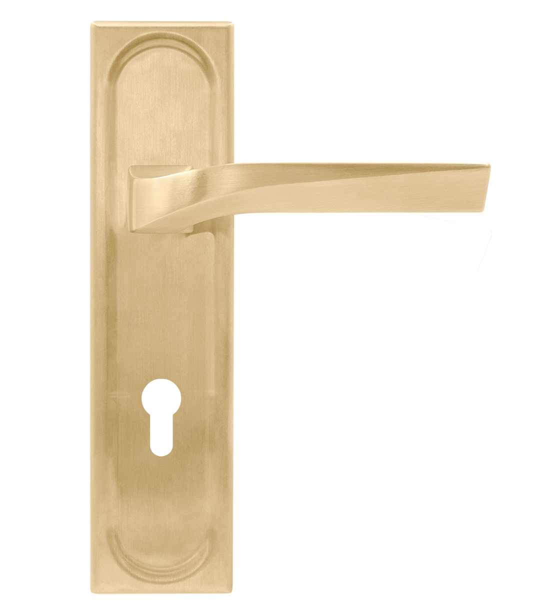 Door Handle, WD CONCERT HALL PLS AH on backplate, color Autumn Honey image furniture World