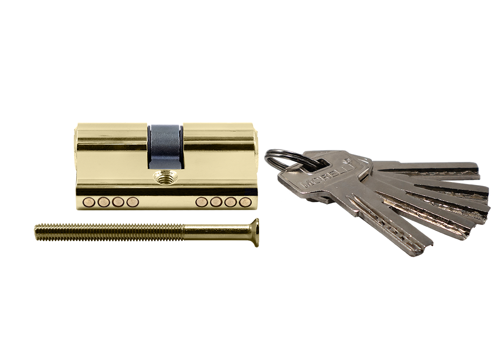 High security key cylinder HS 50C PG (50mm), color - gold image buy in World
