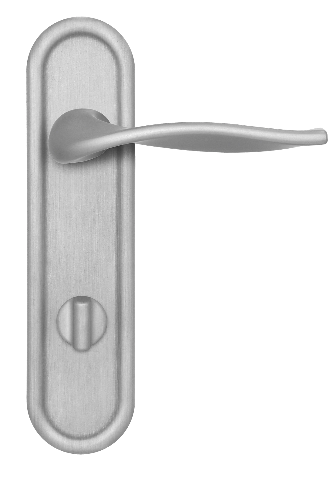 Door Handle, SKYSCRAPER PLR WC BLANK on backplate with knob, color paintable image buy in World