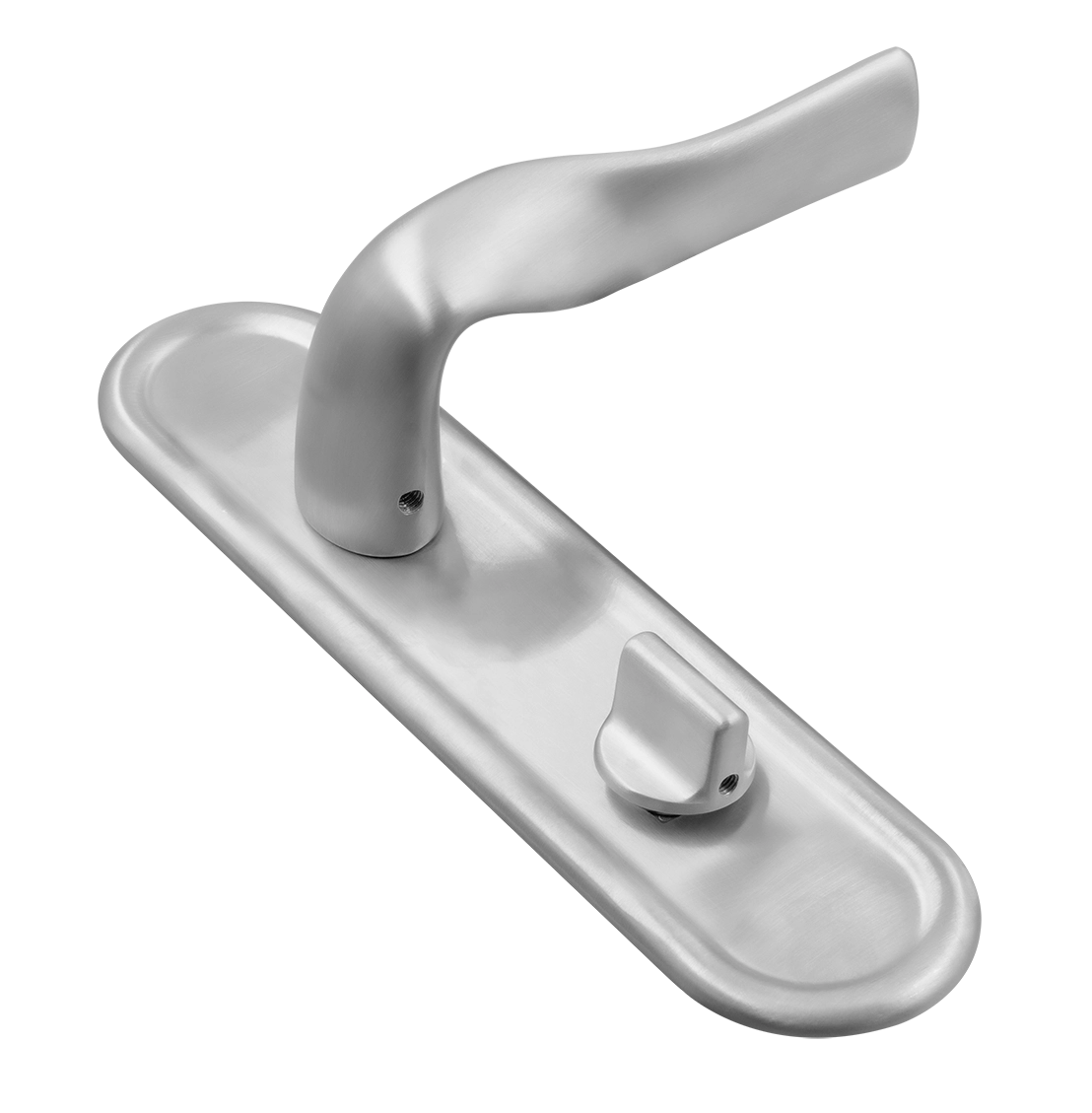 Door Handle, LVB PLR WC BLANK on backplate with knob, color paintable image buy World