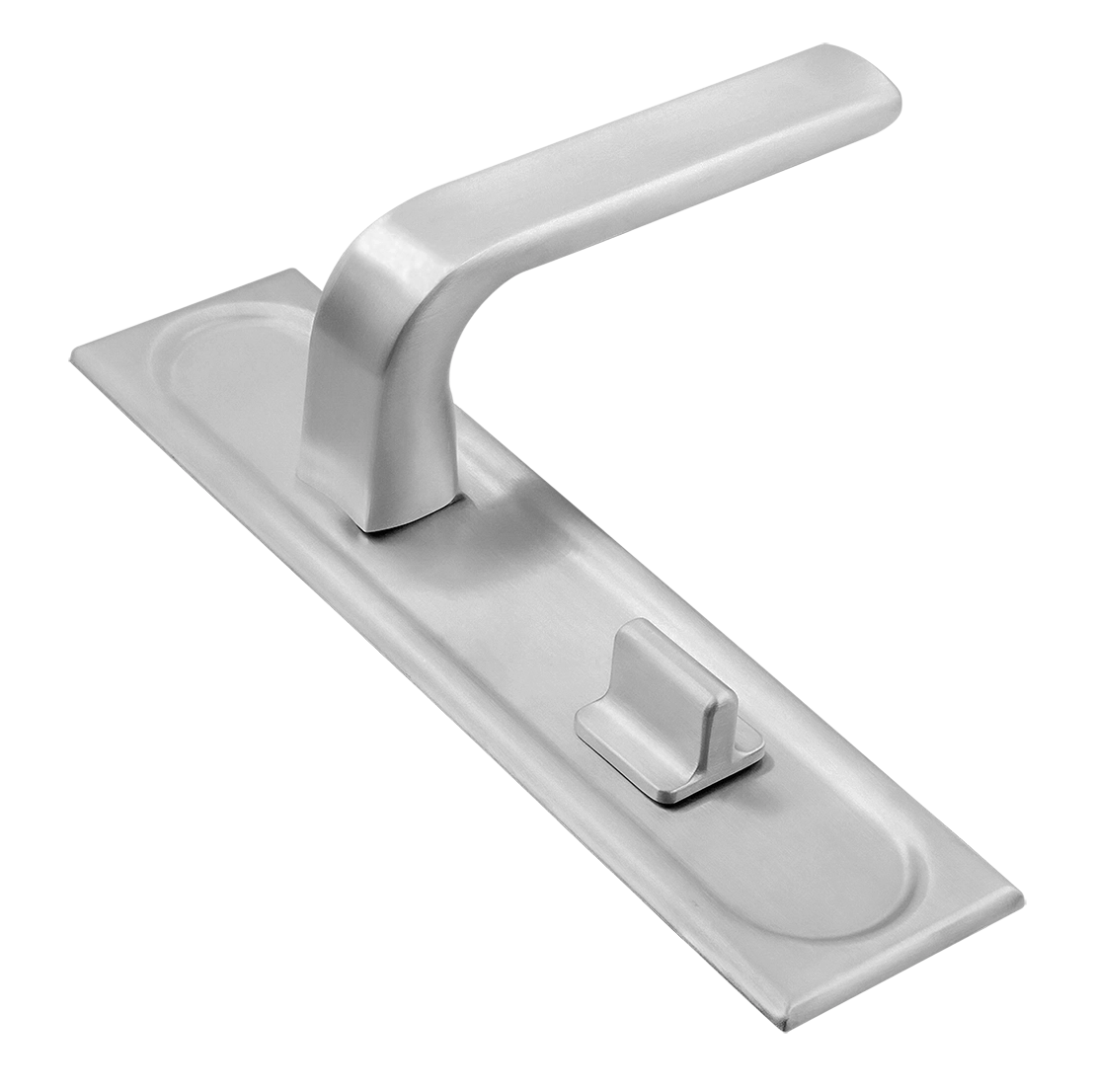 Door Handle, THE BUS STATION PLS WC BLANK on backplate with knob, color paintable image buy World