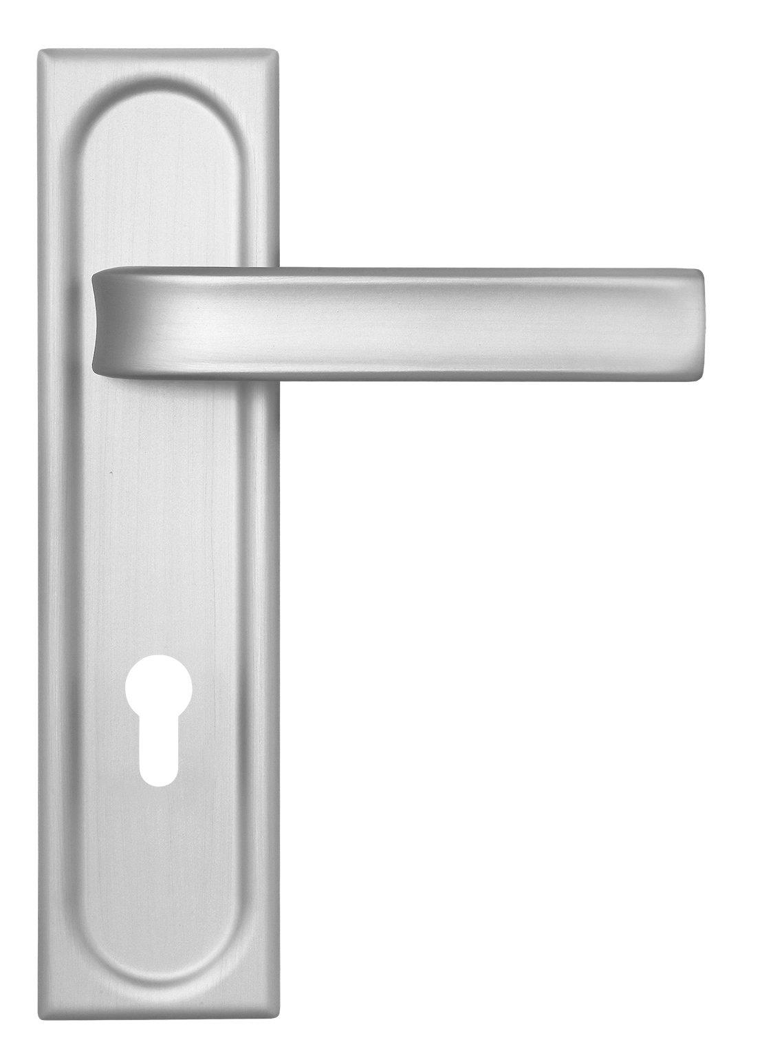 Door Handle, THE BUS STATION PLS BLANK on backplate for a lock cylinder, color paintable image buy World