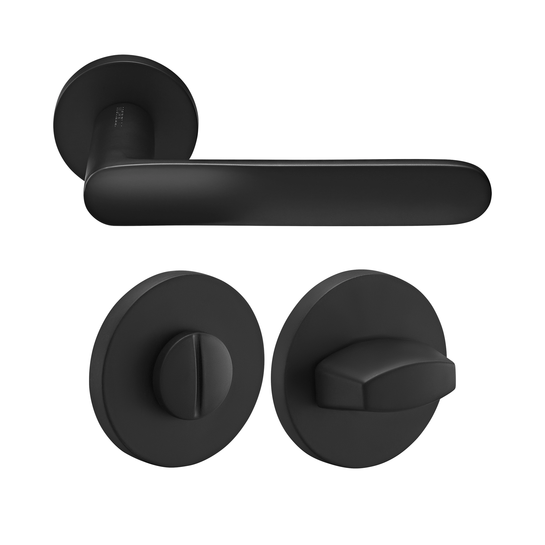 Kit Door handle MH-59-R6 BL + MH-WC-R6 BL, colour - black image buy World