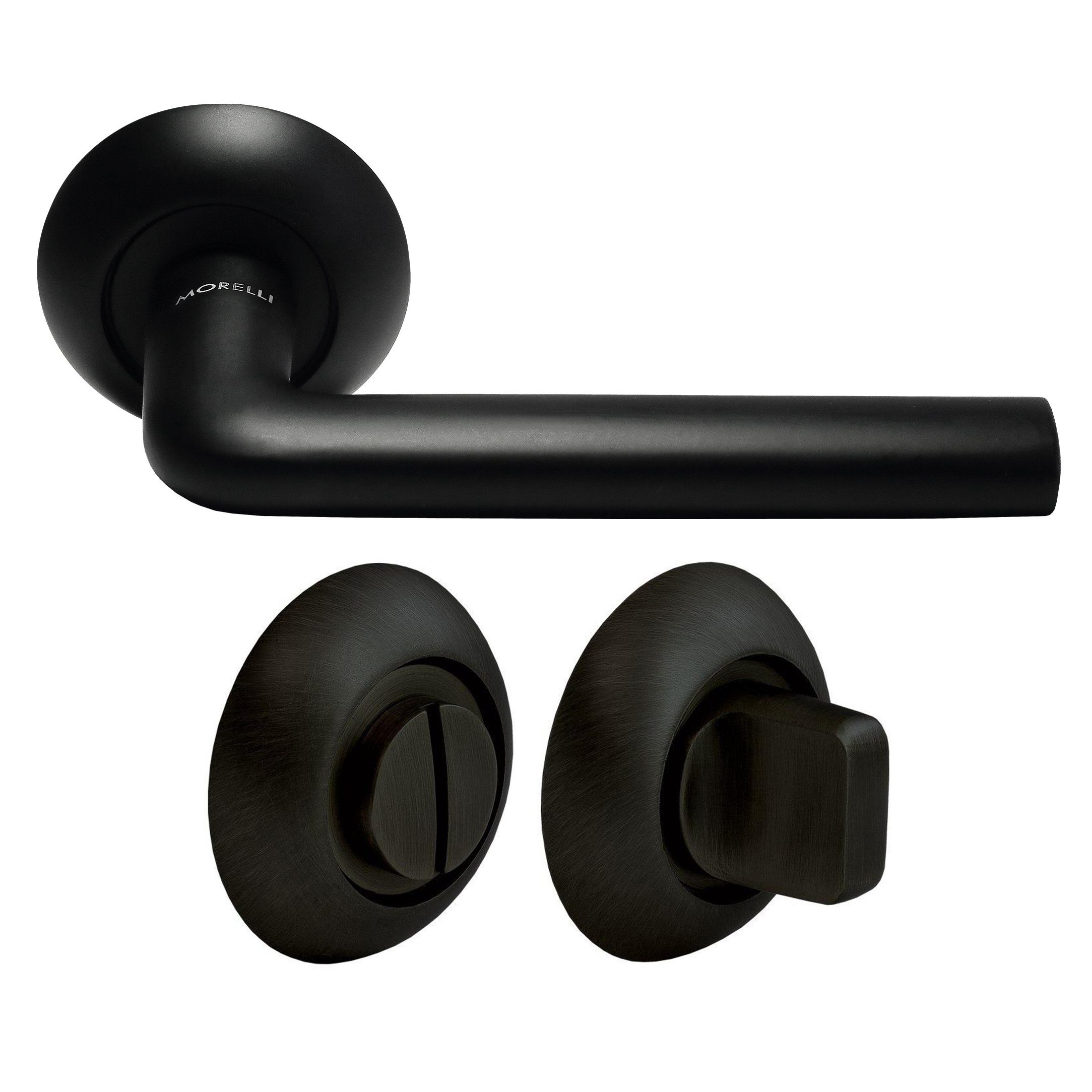 Kit Door handle MH-03 BL + MH-WC BL + M1895 BL, colour - black image buy World