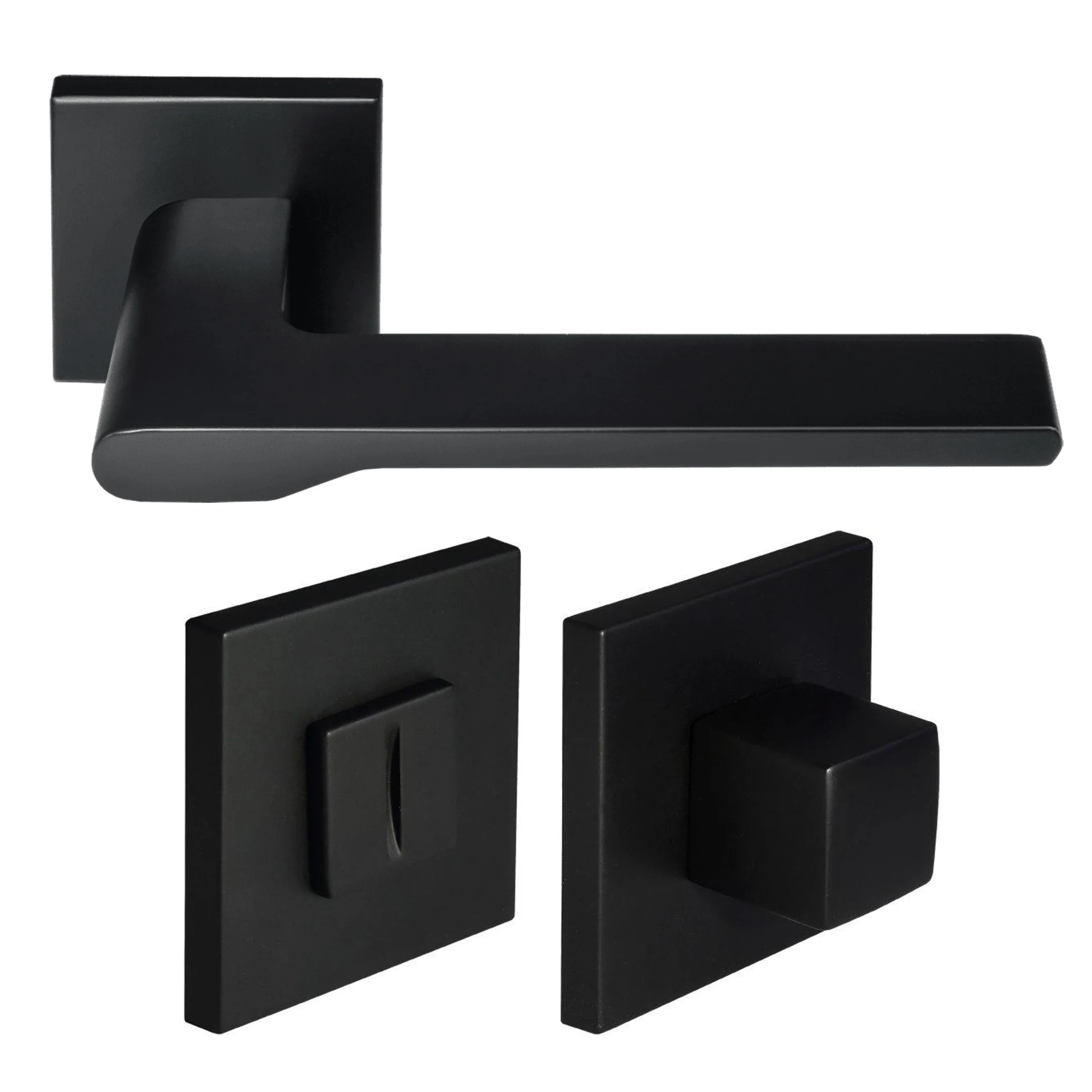 Kit Door handle MH-53-S6 BL + MH-WC-S6 BL + M1895 BL, colour - black image buy World