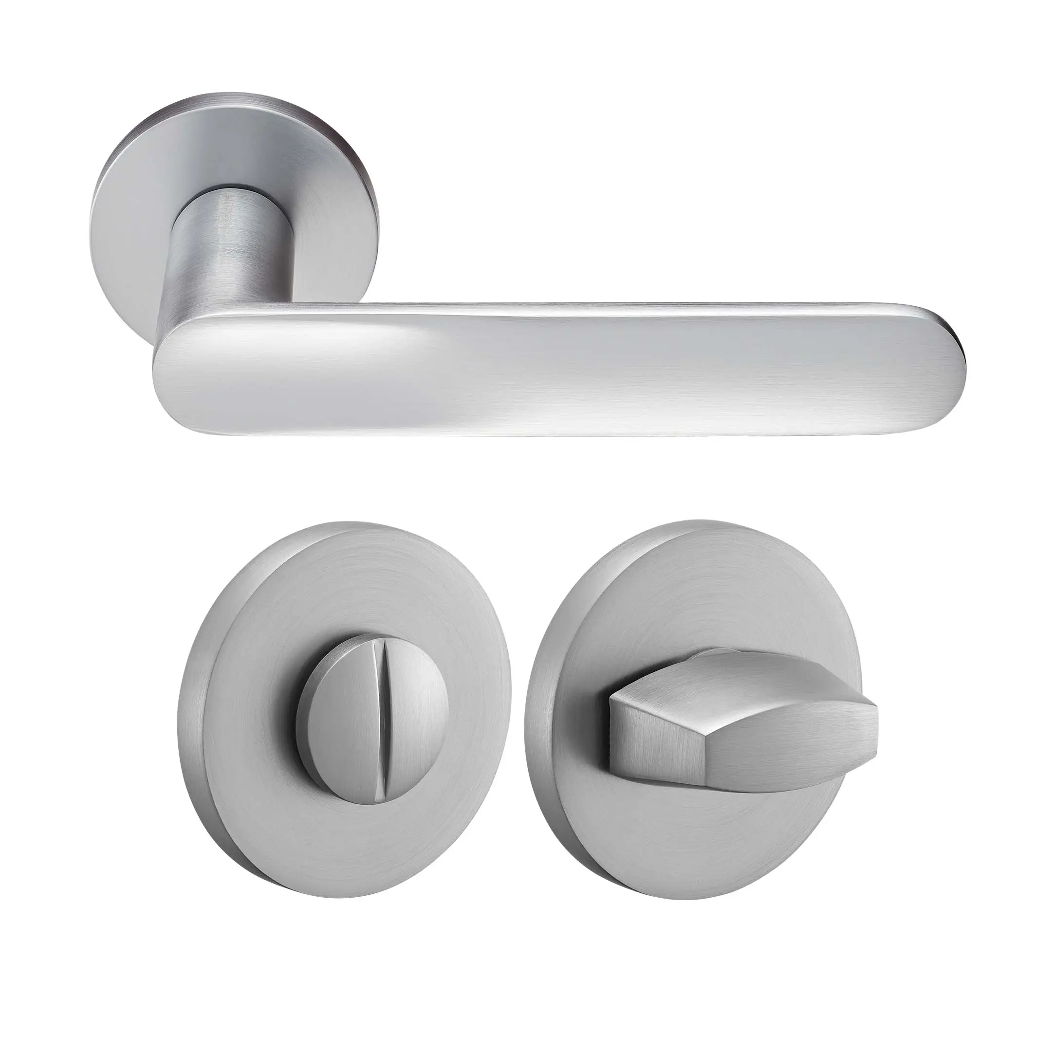 Kit Door handle MH-59-R6 MSC + MH-WC-R6 MSC, color - stain chrome image buy World