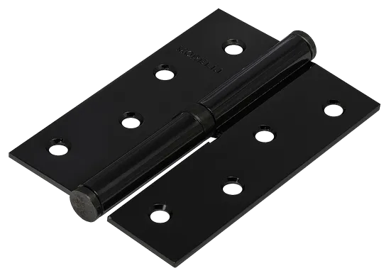 Card hinge MSND 100X70X2.5 BL R with bearing steel right side, mortise, color black, steel image buy World