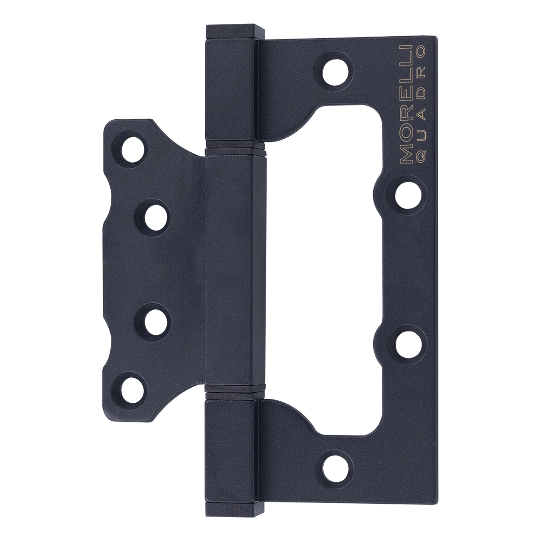 Hinge QUADRO-1 BL without mortise on square axle, color black, for door panels up to 30 kg image buy in World